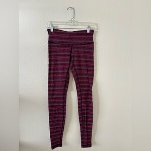 lululemon athletica Multicolor Striped Leggings